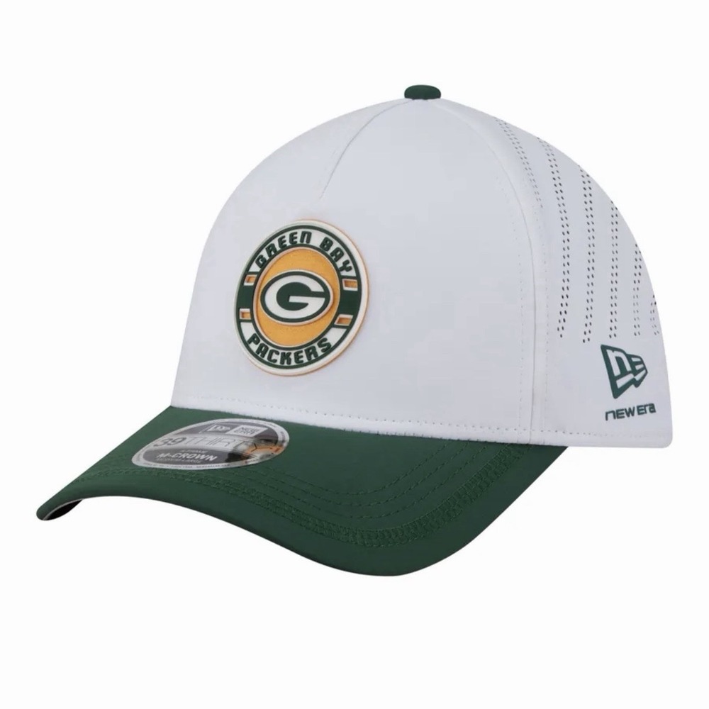 New Era 39THIRTY A-Frame M-Crown Green Bay Packers New Perforated Flex Hat L/XL